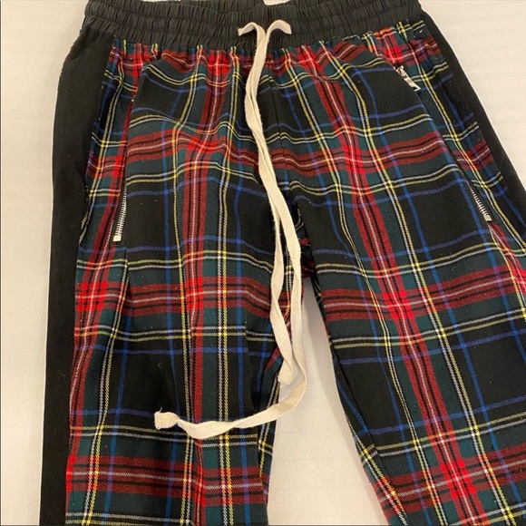 Plaid zipper sweatpants - Picture 6 of 10